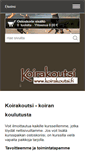 Mobile Screenshot of koirakoutsi.fi
